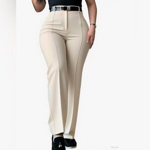 ChicMe Cream Dress Pants Size Large